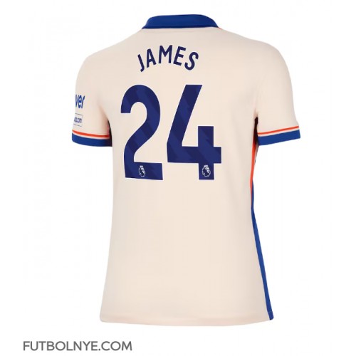 Camiseta Chelsea Reece James #24 Visitante Equipación para mujer 2024-25 manga corta